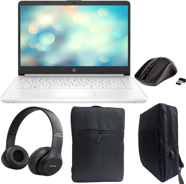 2023 Newest HP 14 Laptop With 14 Inch HD Display Core i5 1235U 12th Gen Processor 16GB DDR4 RAM 512GB SSD Intel Iris XE Graphics Windows10 With Laptop Bag W L Mouse BT HeadphoneSnow White 0