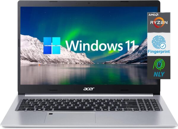 Acer Aspire 15.6 Laptop with Fingerprint Reader Backlit KeyboardLatest Model Full HD IPS DisplayAMD Ryzen 3 Quad Core Processor20GB RAM1TB SSDRJ 45USB CHDMINLY MPWindows 11Silver 0
