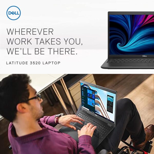 Dell Newest Business Laptop Latitude 3520 15.6 FHD IPS Backlit Display Intel Core i5 1135G7 16GB RAM 1TB SSD Webcam WiFi 6 USB C HDMI Win 11 Pro 3