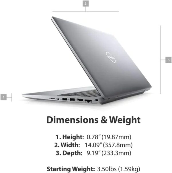 Dell Newest Business Laptop Latitude 5520 15.6 FHD IPS Anti Glare Display Intel Core i5 1135G7 32GB RAM 1TB SSD Webcam Backlit Keyboard WiFi 6 Thunderbolt 4 Win 10 Pro 4