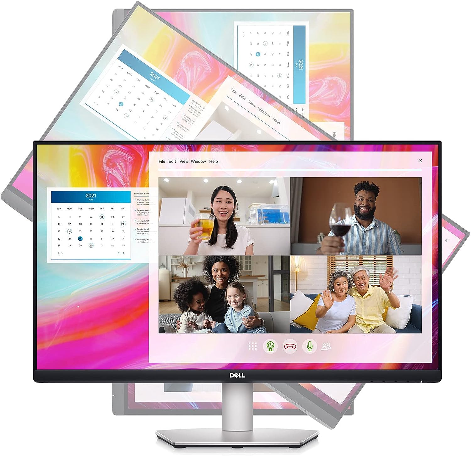 Dell S2722DZ 27 Inch QHD 2560x1440 Video Conferencing Monitor, 75Hz