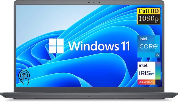 Dell Windows 11 Home Newest Inspiron 3000 Laptop 15.6 FHD 1920 x1080 Touchscreen Display Intel Core i5 1135G7 Quad Core 16GB RAM 1TB PCIe SSD HDMI WiFi Webcam SD Card Reader Black 1