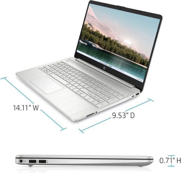 HP 15.6 Touchscreen Laptop 11th Gen Intel Core i5 1135G7 Processor 16GB RAM 512GB SSD 15.6 HD Touch Display Intel Iris Xe Graphics Wi Fi Webcam Windows 11 Home in S Mode Natural Silver 1