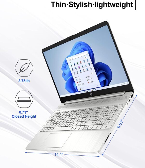 HP 2023 Newest Touchscreen Laptop 15.6 HD Display 16GB RAM 1TB SSD Intel i3 1115G4 Up to 4.1GHz Fast Charge Numpad 11 H Battery Life Bluetooth Wi Fi HDMI Thin Portable Win 11 S 4