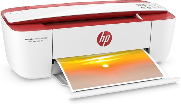 HP DeskJet Ink Advantage 3788 Wireless Print copy scan All in One Printer Red T8W49C 5