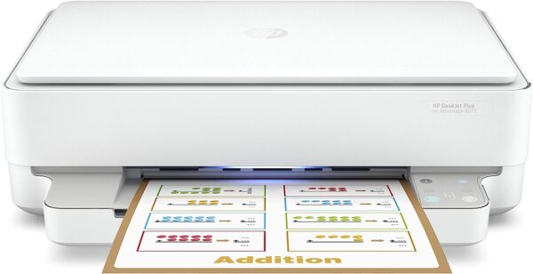 HP DeskJet Plus Ink Advantage 6075 Printer All in One Wireless Print Copy Scan Inkjet Printer 5SE22C 0