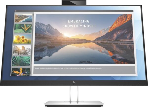 HP E24d G4 23.8 Full HD LED LCD Monitor 16 9 Black Silver 1