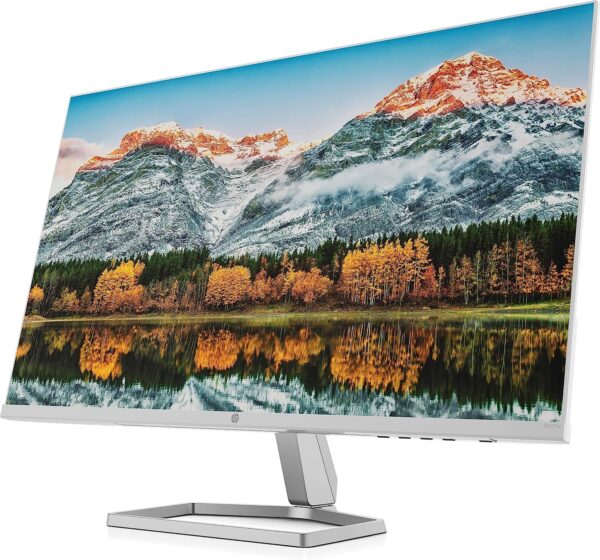 HP M27fw Full HD 27 IPS LCD Monitor with AMD FreeSync 2021 Model Silver White 1