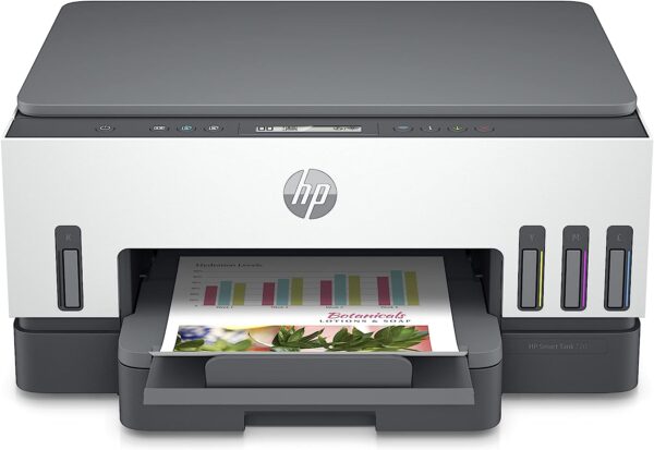 HP Smart Tank 720 All in One Printer Wireless Print Scan Copy Auto Duplex Printing Print up to 18000 black or 8000 color pages White Grey 6UU46A 0