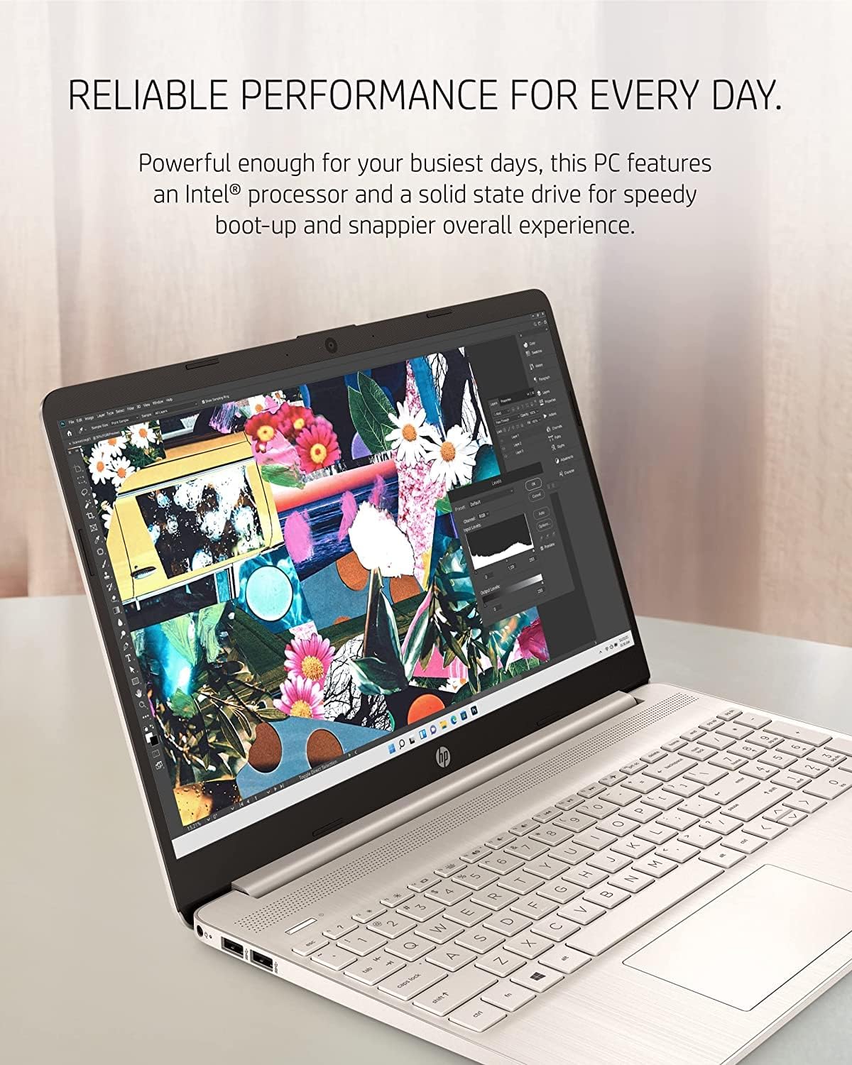 HP 15.6 Laptop, Intel Core i5-1135G7, 2.4GHz Intel Iris Xe