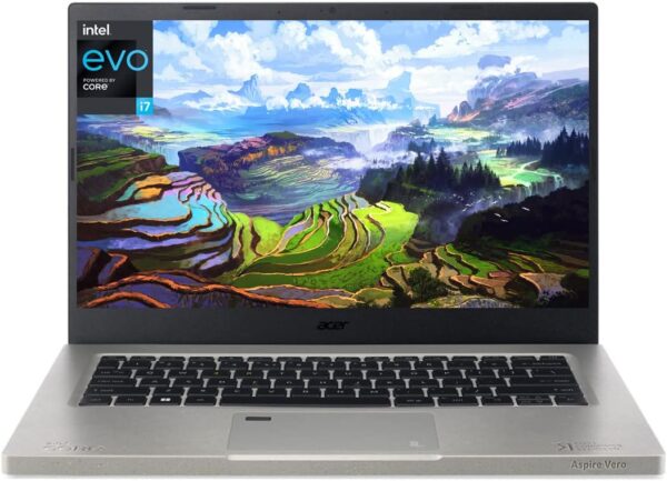 Acer Aspire Vero 14 FHD Slim Laptop EVO 10 Core Intel i7 1255U Thunderbolt4 Wi Fi 6E Backlit KB Fingerprint 1080p Wabcam Bluetooth 5.1 Win11 w Mousepad 16GB RAM 1TB SSD 0