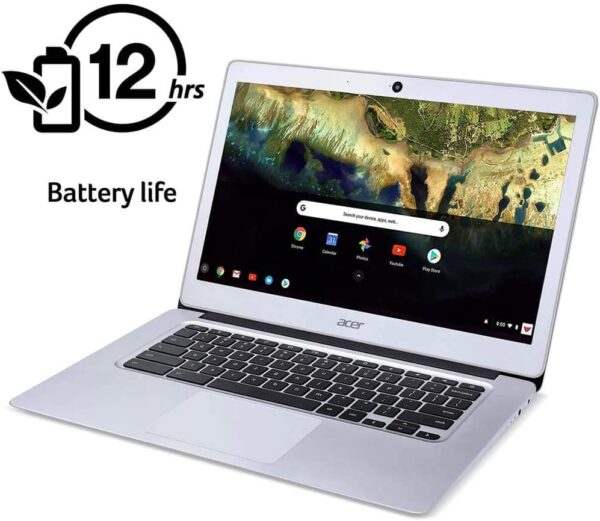 Acer Chromebook 314 CB314 1H C66Z 14 HD Notebook Computer Intel Celeron N4000 1.10GHz 4GB RAM 32GB Flash Storage Chrome OS Pure Silver 2