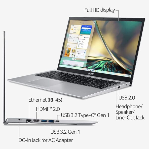 acer 2022 Newest Aspire 5 Slim 15.6 FHD Laptop 11th Gen Intel Core i3 1115G4Up to 4.1GHzBeat i5 7200U 20GB DDR4 RAM 1TB SSD WiFi 6 USB C Webcam HDMI Windows 11SJVQ MP 5