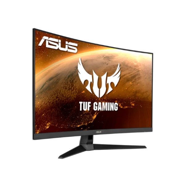 The ASUS VG328H1B TUF Gaming, a 32-inch Full HD curved monitor designed for serious gamers.