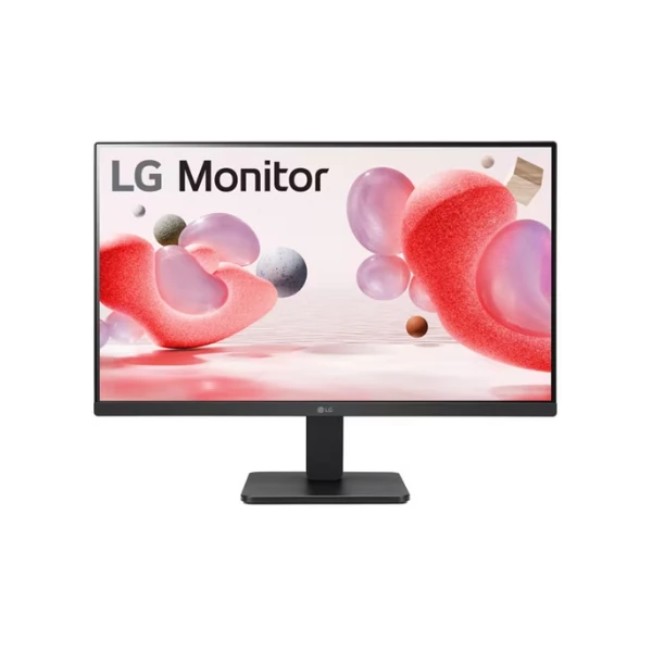 The LG 24MR400-B 24" Monitor features a Full HD (1920x1080) IPS display, 100Hz refresh rate, and 3-side borderless design
