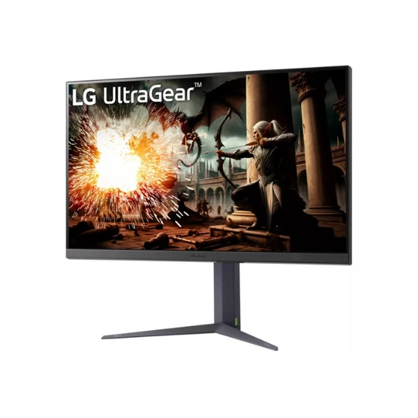 The LG UltraGear 32GS75Q-B is a high-performance 32" QHD gaming monitor crafted for immersive gameplay and smooth visuals.