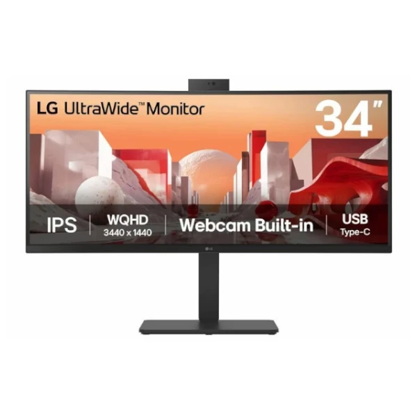 The LG 34BA85QE-B is a 34-inch UltraWide curved IPS monitor designed for productivity, immersive multitasking, and entertainment.