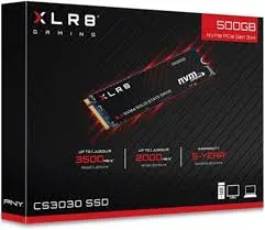 PNY XLR8 CS3030 500GB M.2 PCIe NVMe Gen3 x4 Internal Solid State Drive