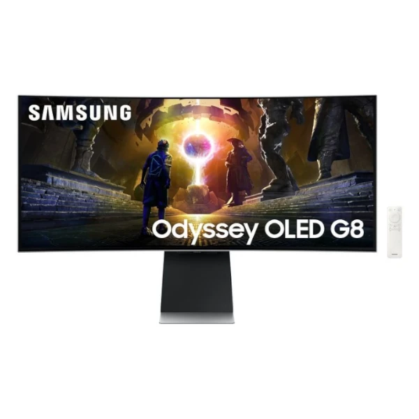The Samsung Odyssey OLED G8 (G855D) is a cutting-edge 34-inch ultrawide curved gaming monitor designed for enthusiasts who demand premium visuals and performance.