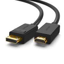 UGREEN DP MALE TO HDMI MALE CABLE 2M (BLACK)