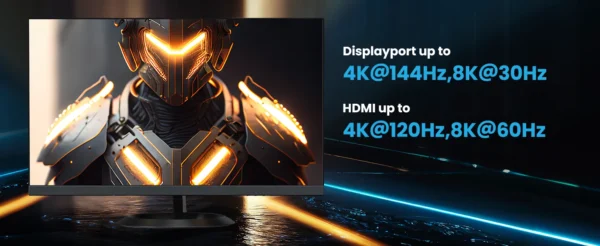 Triple Monitor KVM Switch 3 Computers W/Displayport HDMI,Ultra HD HDMI 8K@60Hz/4K@120Hz, DP 8K@30Hz/4K@144Hz,1 HDMI&2 DisplayPorts 4 USB 3.0 Ports-Wired Remote&6 DP 3 HDMI 3 USB Cables Included  Electronics - Image 13